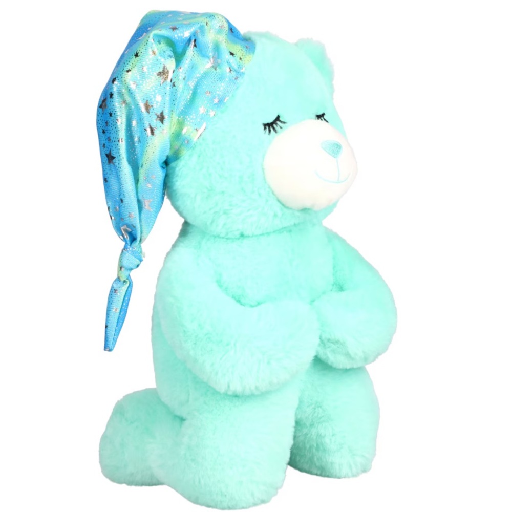 Green Prayer Bear, Bedtime Prayer Bear, Now I Lay Me Down To Sleep Prayer Bear